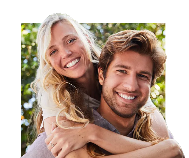 couple smiling together